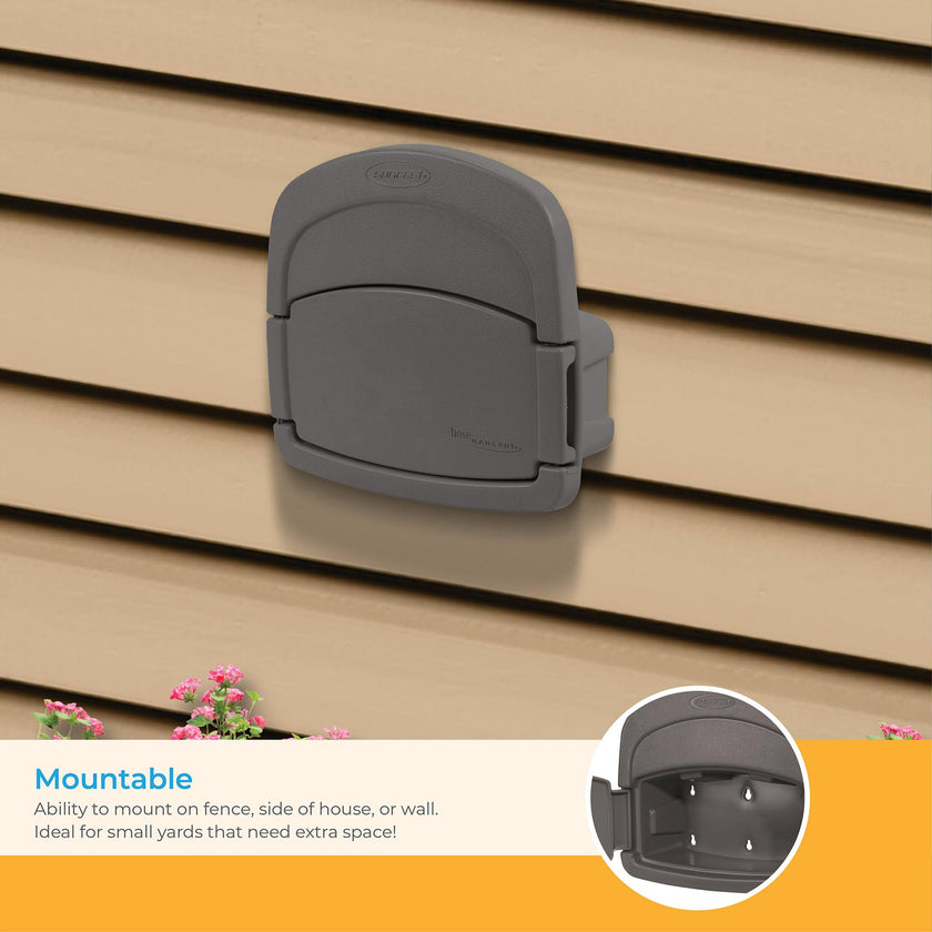 Suncast DHH150ST Deluxe Hangout Hose Hanger,Stoney Gray,1 Count (Pack of 1) 🍁 All In One Marketplace Canada