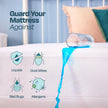 LINENSPA Zippered Encasement Waterproof, Dust Mite Proof, Bed Bug Proof, Hypoallergenic Breathable Mattress Protector - Queen Size White 🍁 All In One Marketplace Canada