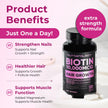 Biotin 10000MCG Hair Vitamins For Hair Growth Women | Canadian-Made | Promotes Healthy Skin & Nail Growth - Supports Muscle Function - Biotin Supplement - Hair Growth Products for Women - 120 capsules 🍁 All In One Marketplace Canada