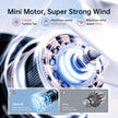 JISULIFE Portable Handheld Fan Life9, Turbo Power High Speed Air [18H Max Cooling Time], 5 Gear Wind, 5000mAh Rechargeable, Mini Pocket Design, Personal Fan for Travel Concerts Camping Makeup - Black 🍁 All In One Marketplace Canada