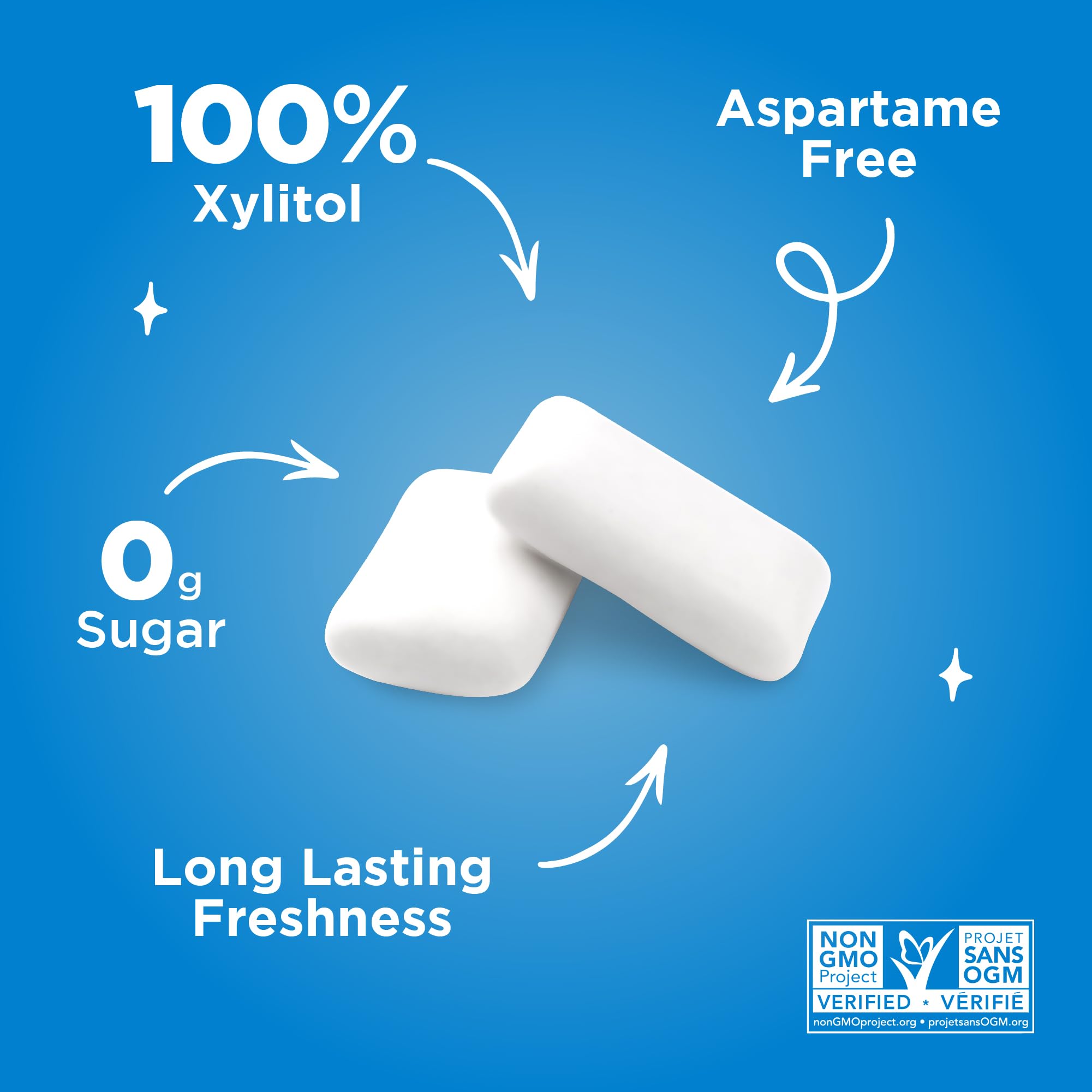 PUR Gum | Aspartame Free Chewing Gum | 100% Xylitol | Natural Peppermint Flavoured Gum, 55 Pieces (Pack of 6) 🍁 All In One Marketplace Canada