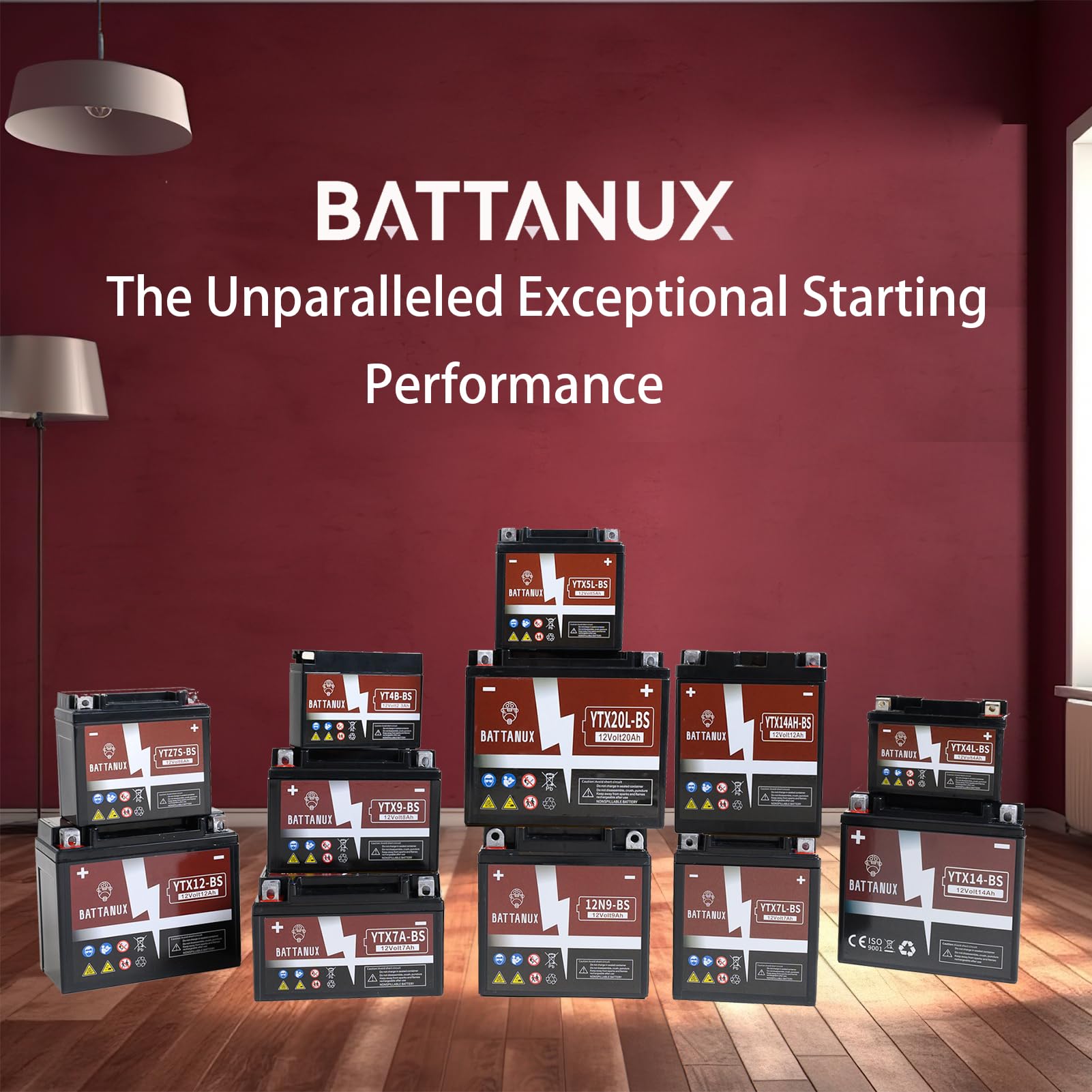 Battanux YTX5L-BS 12V5Ah SLA/AGM Motorcycle Battery - Maintenance Free, No Tool Installation, Advanced Tech, Environmental | Fits ATV/UTV/Snowmobile/Motorbike 🍁 All In One Marketplace Canada