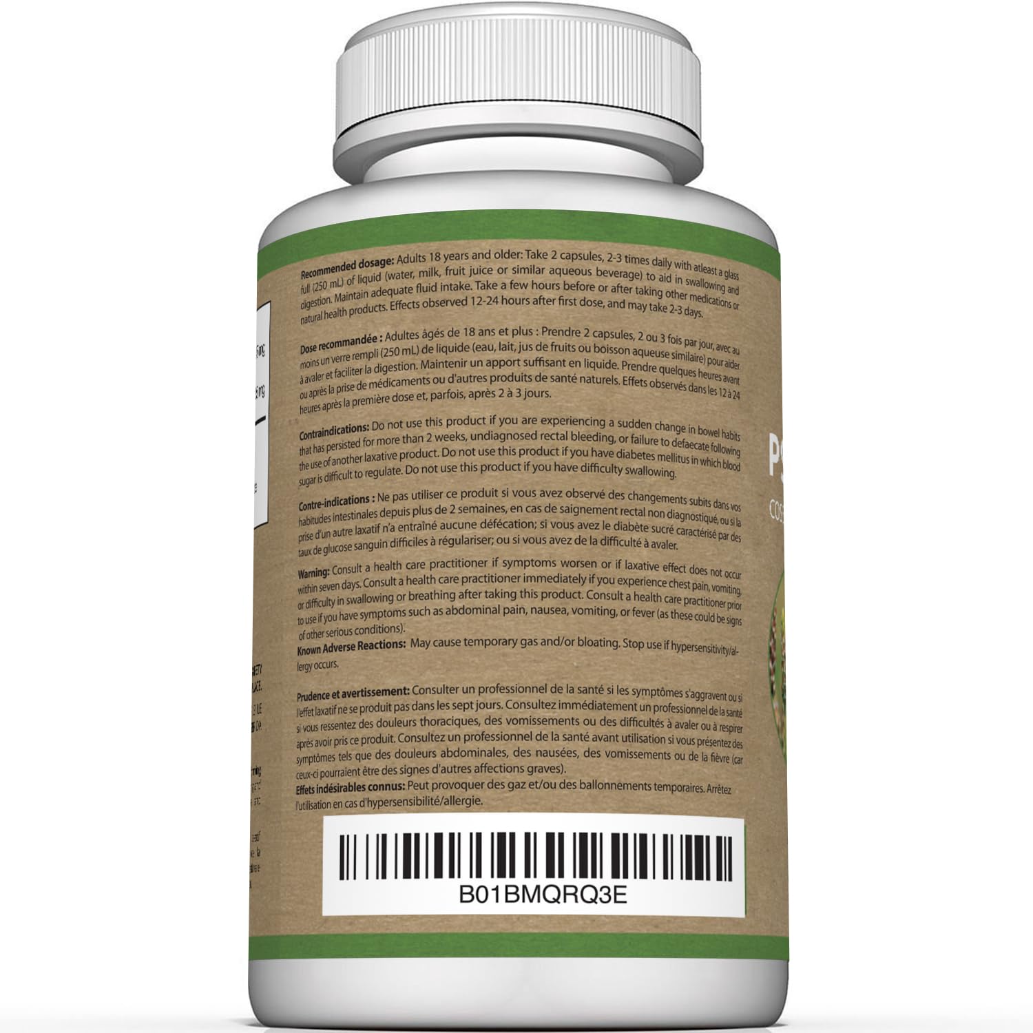 Premium Psyllium Husk Capsules - 1450mg per Serving - Helps Support Digestion, Intestinal Health & Regularity - 240 Psyllium Husk Fiber Capsules 🍁 All In One Marketplace Canada