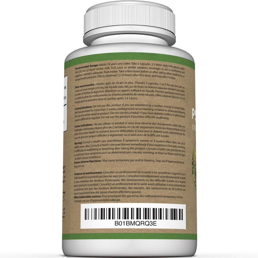 Premium Psyllium Husk Capsules - 1450mg per Serving - Helps Support Digestion, Intestinal Health & Regularity - 240 Psyllium Husk Fiber Capsules 🍁 All In One Marketplace Canada