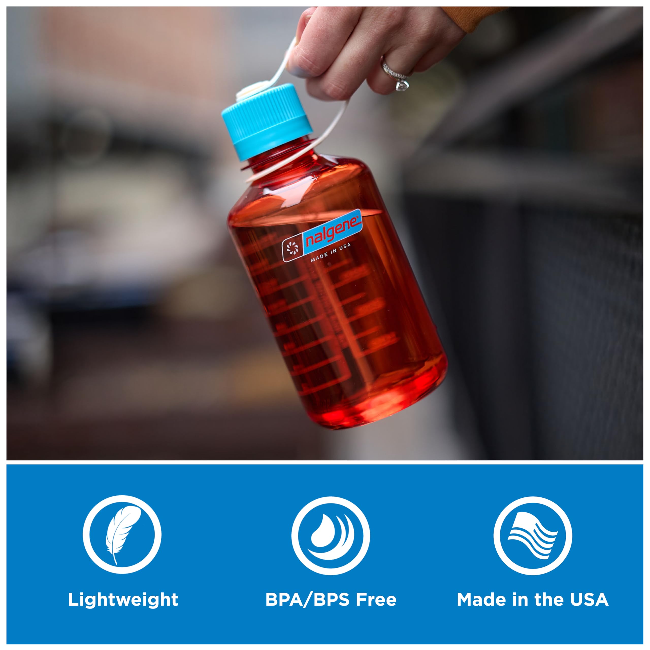 Nalgene 16 oz Narrow Mouth Water Bottle, Amethyst 🍁 All In One Marketplace Canada