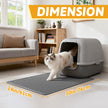 Pieviev Cat Litter Mat Trapper - 76 x 61cm Honeycomb Double Layer Tapis Litiere Chat -Traps Messes, Easy Clean and Durable (Gray) 🍁 All In One Marketplace Canada