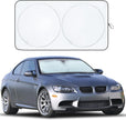 EcoNour Car Windshield Sun Shade with Storage Pouch | Front Window Sun Protector for UV Rays & Sun Heat | Car Interior Accessories Fits Small Sedans, Mini SUVs and Hatchbacks | Standard (64x32 inches) 🍁 All In One Marketplace Canada