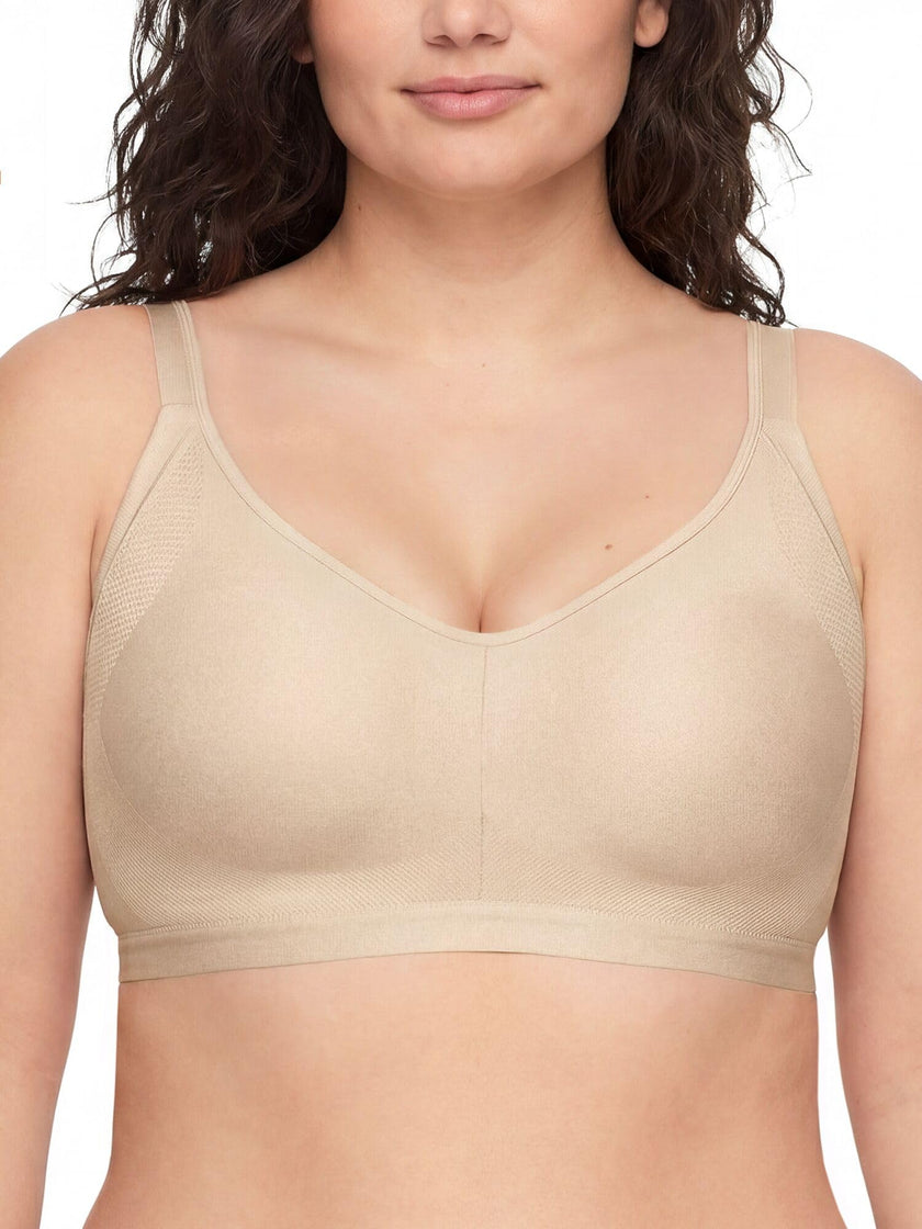 Warners Women's Blissful Benefits Underarm-Smoothing with Seamless Stretch Wireless Lightly Lined Comfort Bra Rm3911w, Butterscotch, X-Large 🍁 All In One Marketplace Canada