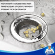 MR.SIGA Kitchen Sink Strainer, Stainless Steel Sink Drain Strainer, Dishwasher Safe, Outer Diameter4.4 inch/11.2cm, Inner Diameter 3 inch/7.6cm, Pack of 3 🍁 All In One Marketplace Canada