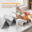 Bekith Stainless Steel Taco Holder Stand 6 Pack, Taco Holder Stand Tray with Handles, Up to 3 Tacos Each Keeping Shells Upright, Stylish Taco Shell Holders, Oven, Grill and Dishwasher Safe 🍁 All In One Marketplace Canada