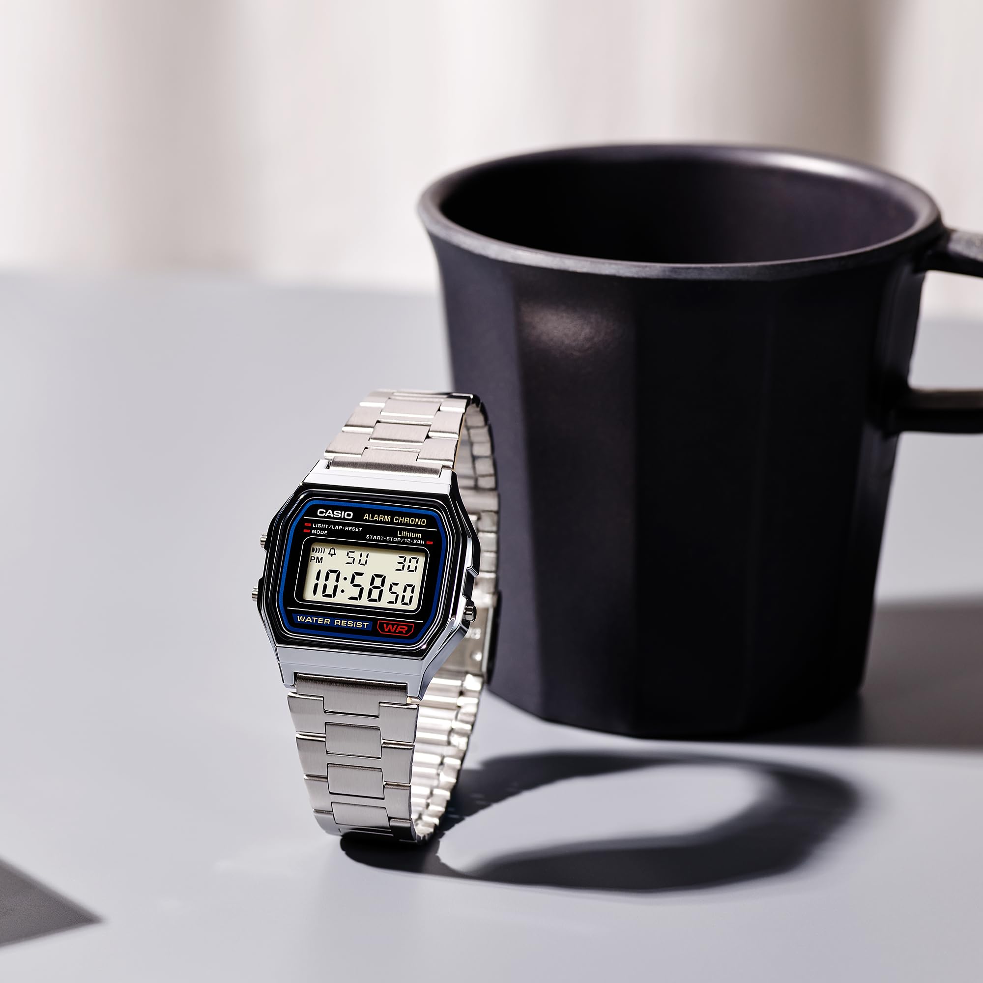 Casio Men's A158W-1 Classic Digital Stainless Steel Bracelet Watch 🍁 All In One Marketplace Canada