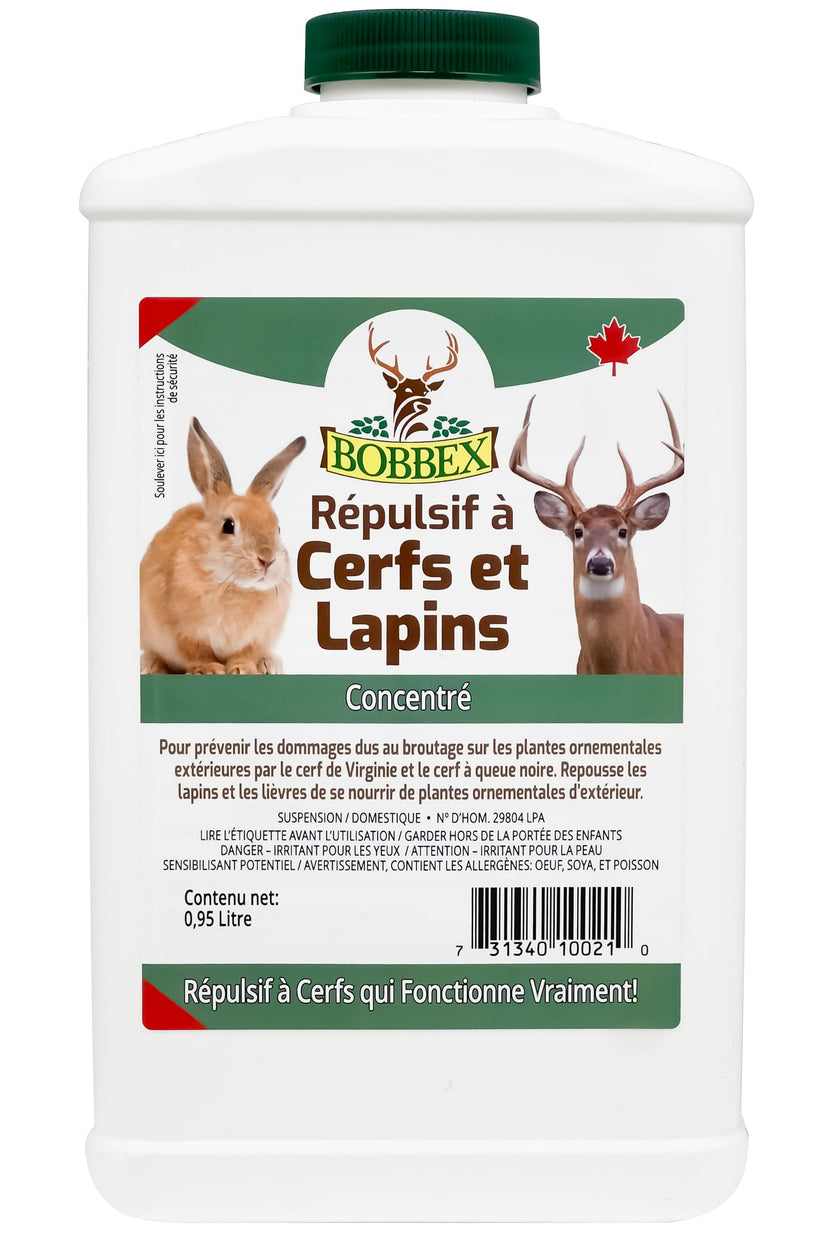 Bobbex Deer & Rabbit Repellent 0.95 Liter Concentrate 🍁 All In One Marketplace Canada