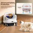 Happypaw Open-Top Self Cleaning Litter Box - Large Capacity Automatic Litter Box for Multiple Cats with Safety Protection, App Control, Odor-Free, Anti-Leakage Material, Includes Trash Bags 🍁 All In One Marketplace Canada