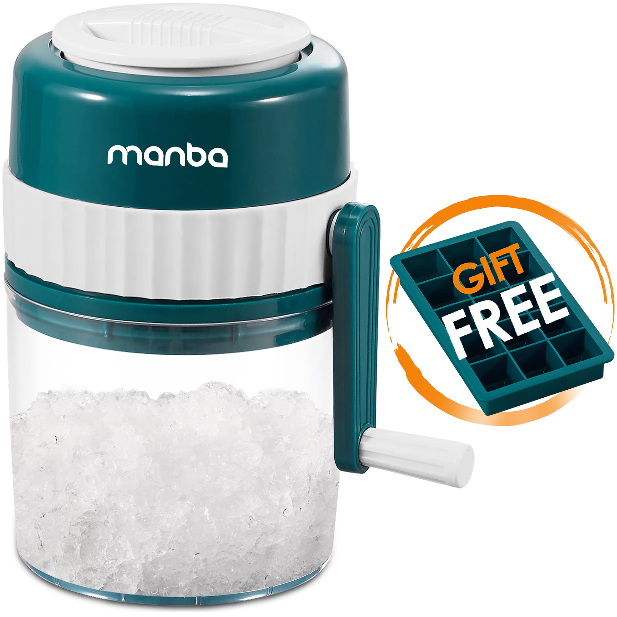MANBA Ice Shaver and Snow Cone Machine - Premium Portable Ice Crusher and Shaved Ice Machine with Free Ice Cube Trays - BPA Free 🍁 All In One Marketplace Canada