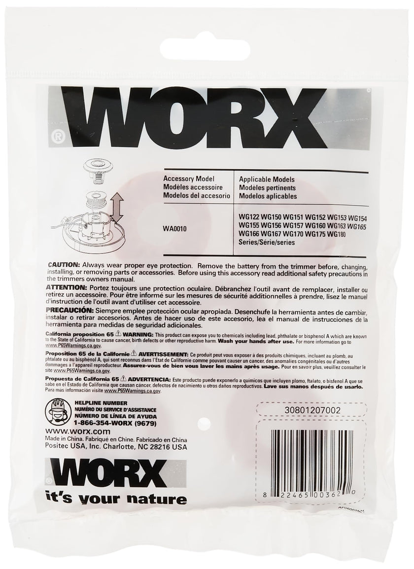 Worx WA0010 6-Pack Grass Trimmer Line for Cordless Series WG150s, 151s, 152, 155s, 165, 166 🍁 All In One Marketplace Canada