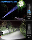 wowlite Tactical Flashlight, Wowlite Ultra Bright XML T6 LED Torch with 5 Light Modes & Adjustable Focus for Emergency Camping Hiking (2 Pack) 🍁 All In One Marketplace Canada