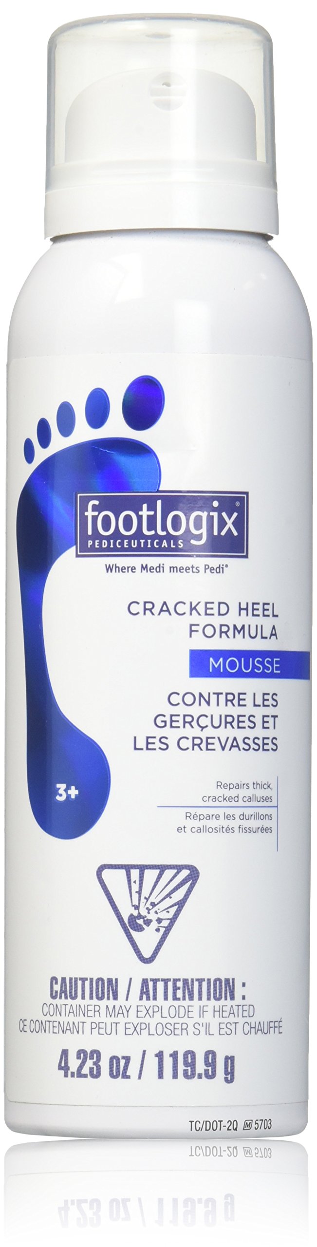 Footlogix Cracked Heel Formula Mousse – Intensive Foot Foam for Rough, Split Skin on Heels – Lightweight, Fast-Absorbing Hydration – 125 ml / 4.2 oz, Non-Greasy Finish 🍁 All In One Marketplace Canada