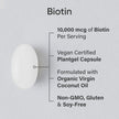 Sports Research® Max Strength Vegan Biotin 10,000mcg with Organic Coconut Oil - Helps to Maintain Healthy Hair, Nails and Skin - Great for Women & Men - 120 Veggie Softgels 🍁 All In One Marketplace Canada