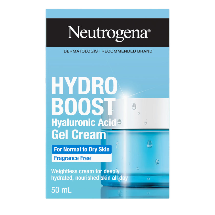 Neutrogena Hydro Boost Fragrance Free Face Moisturizer with Hyaluronic Acid for Dry Skin, Gel Cream Moisturizer For a Refreshing Burst of Hydration & Glowing Skin, Non-Comedogenic, 50ml 🍁 All In One Marketplace Canada
