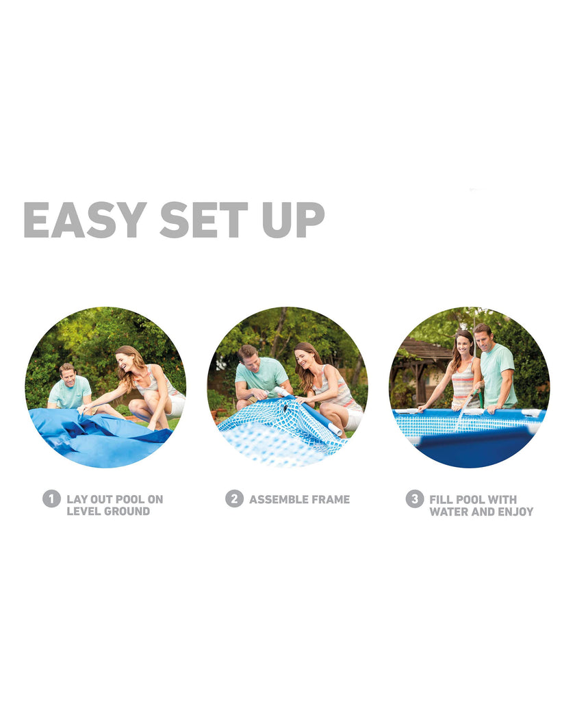 INTEX 28205EH Metal Frame Above Ground Swimming Pool: 8ft x 20in – Puncture-Resistant Material – Easy Assemble – Rust Resistant – 483 Gallon Capacity 🍁 All In One Marketplace Canada