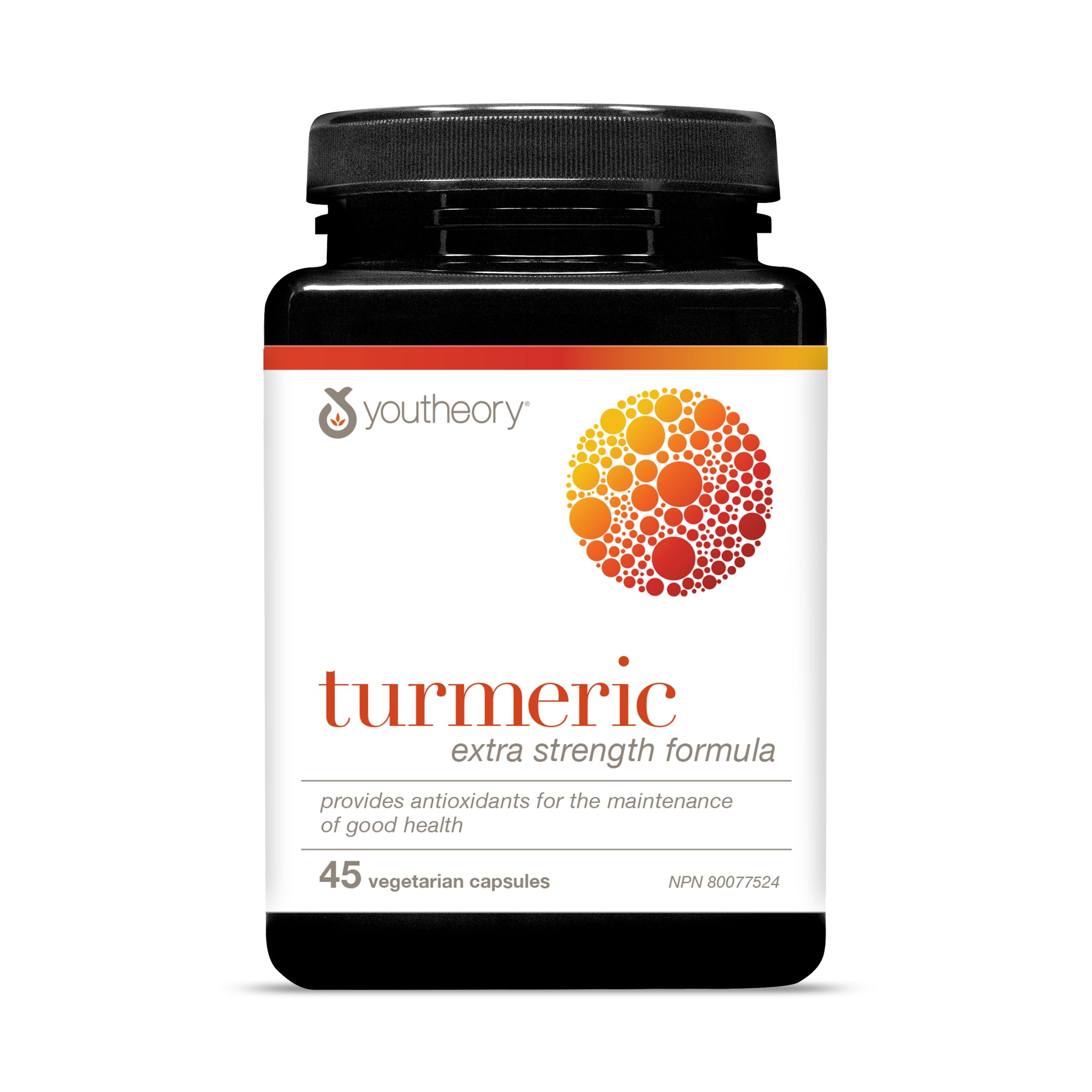 Youtheory Turmeric Curcumin with Black Pepper, Powerful Antioxidant Properties to Help Relieve Joint Inflammation, 45 Capsules 🍁 All In One Marketplace Canada