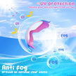 Kids Goggles Swimming, 2 Pack Kids Swimming Goggles for Age 4-14 Wide Vision Anti-Fog UV Protection Waterproof for Boys Girls 🍁 All In One Marketplace Canada