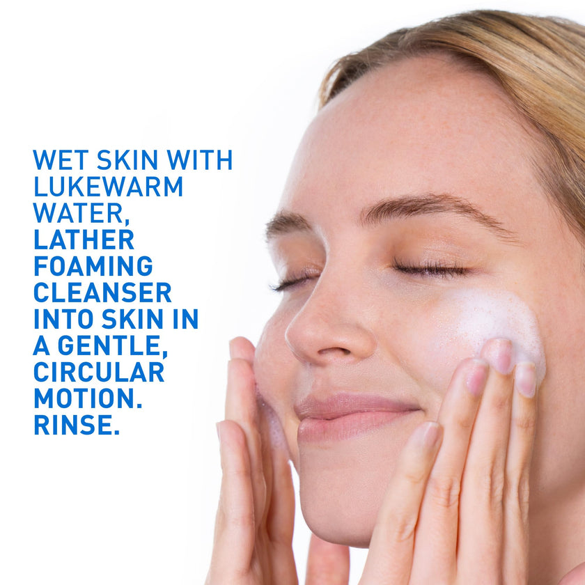 CeraVe Foaming Face Wash, Gentle Face Cleanser for Men & Women with Hyaluronic Acid, Niacinamide, Ceramides. Makeup Remover for oily skin, Fragrance-Free, Non-Comedogenic, Sensitive Skin, 473ML 🍁 All In One Marketplace Canada