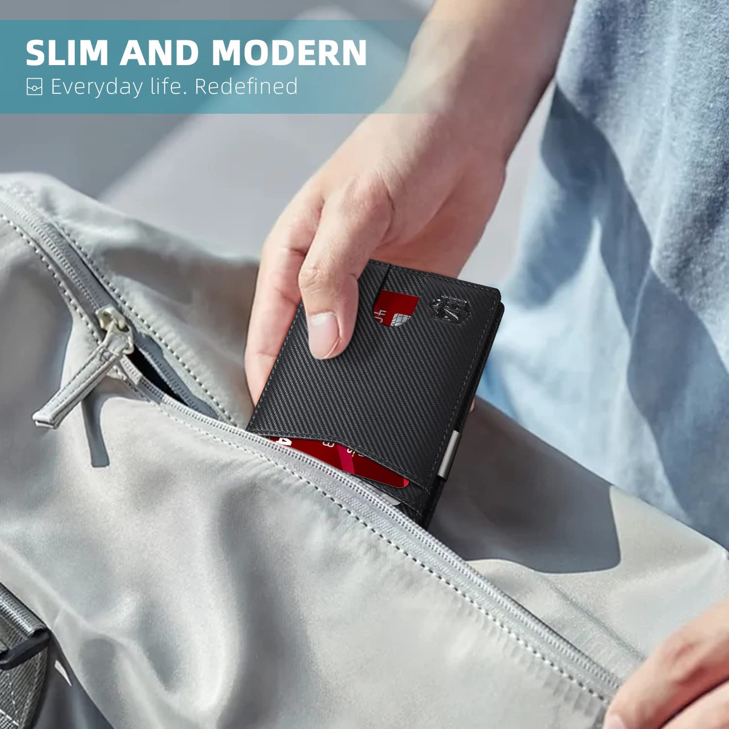 Zitahli Slim RFID Wallets for Men, Money Clip Bifold Leather Wallet Minimalist Mens Wallet with ID Window and 12 Card Slots Gift Box 🍁 All In One Marketplace Canada