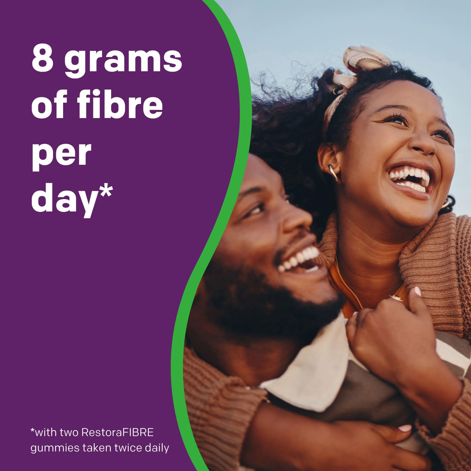 RestoraFIBRE+ Energy Daily Prebiotic Fibre Supplement Gummies for Adults, Promotes Regularity and A Healthy Digestive System and Supports Energy Metabolism, Packed with B Vitamins, 115 Count 🍁 All In One Marketplace Canada