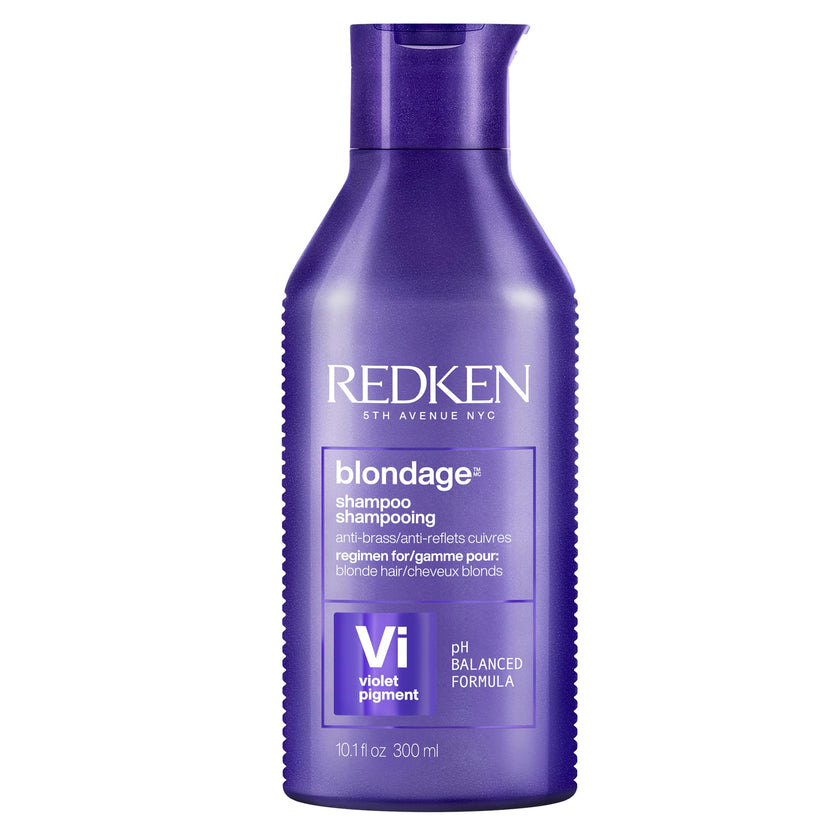 Redken Blondage Purple Toning Shampoo, Neutralizes Brassy Tones In Bleached Or Highlighted Hair, Anti-Brass Shampoo For Blonde Hair, 300ml 🍁 All In One Marketplace Canada