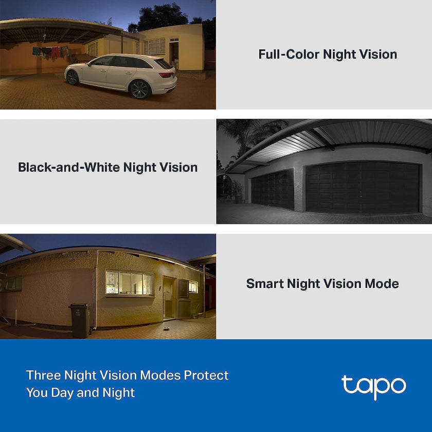 Tapo 2K 3MP QHD Pan/Tilt Outdoor Wired Security Wi-Fi Camera, 360° Visual Coverage, Full-Color Night Vision Up to 98ft, Smart Motion Tracking, Person Detection,Physical Privacy Mode(Tapo C510W) 🍁 All In One Marketplace Canada