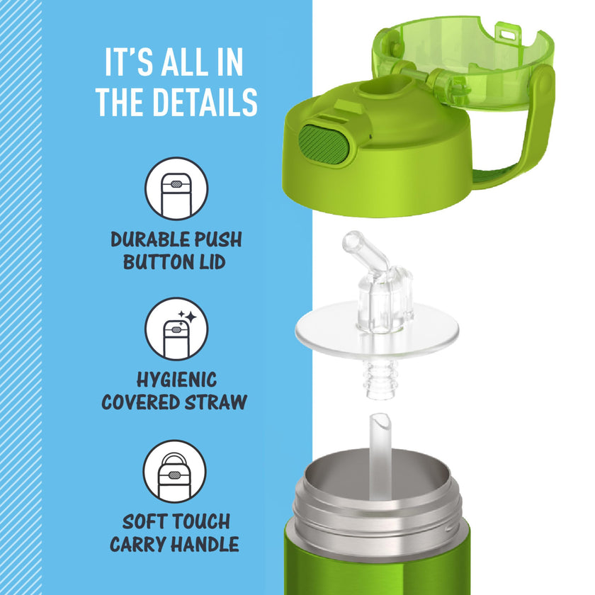 THERMOS FUNTAINER Water Bottle with Straw, 14oz, Lime 🍁 All In One Marketplace Canada
