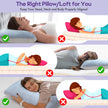 Cooling Memory Foam Pillows Queen Size 2 Pack, Adjustable Shredded Foams, Soft Firm Bed Pillow for Sleeping with Hypoallergenic Zipper Pillow Cover for Side, Back Sleepers, 20x30In 🍁 All In One Marketplace Canada