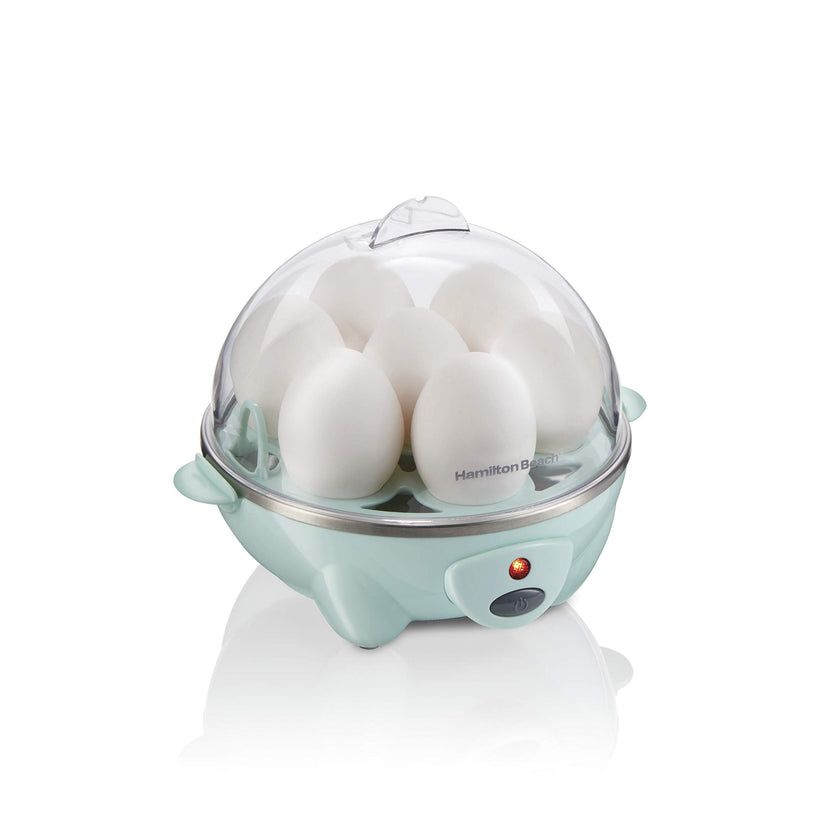 Hamilton Beach 3-in-1 Egg Cooker, Hard-Boiled, Poached, Omelets, 7 Egg Capacity, Teal, 25504G 🍁 All In One Marketplace Canada