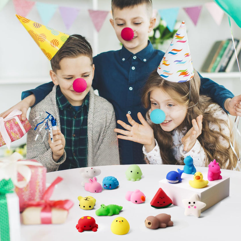 JOYIN Mochi Squishy Toys Set, Random 25 Pack Mini Mochi Party Favors for Kids, Easter Gifts for Kids Kawaii Squishy Toy Stress Relief Toys, Goodie Bags Fillers with Storage Box, Classroom Prizes 🍁 All In One Marketplace Canada
