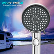 RV Shower Head with Hose, High Pressure 5 Mode Shower Head Replacement, Shower Head for RV/Campers, Travel Trailer, Motorhome for Water Saving, Handheld Shower Head Holder and Hose, On Off Switch 🍁 All In One Marketplace Canada