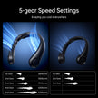 JISULIFE Portable Neck Fan Upgraded, Neckbrace Personal Hands Free, 5 Speed Gears Adjustment, 5000 mAh Wearable Bladeless Quiet Rechargeable for Outdoor Indoor, Gifts for Women Men- Black 🍁 All In One Marketplace Canada