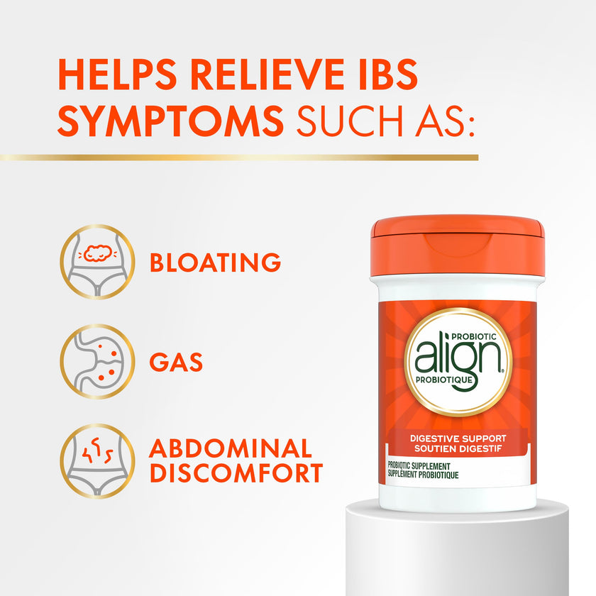 Align Probiotic Digestive Support, IBS Symptom Relief: Gas, Abdominal Discomfort, Bloating, Helps Healthy Intestinal Flora for Women & Men, 28 Capsules 🍁 All In One Marketplace Canada