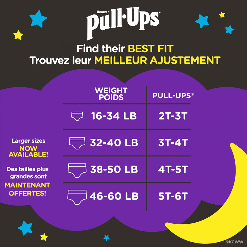 Boys Potty Training Underwear, Easy Open Training Pants 2T-3T, Pull-Ups Night-Time for Toddlers, 68 ct, Giga Pack 🍁 All In One Marketplace Canada