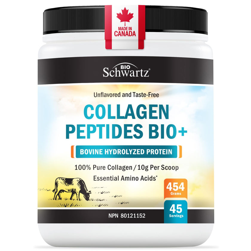 Collagen Peptides Powder | Hydrolyzed Collagen Powder with 18 Essential Amino Acids | Supports Healthy Skin Hair & Nails | Bone & Joint Support | Unflavored, Non GMO, Gluten Free | Easy to Mix | 16 oz 🍁 All In One Marketplace Canada