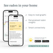 Airthings 325 Corentium Home 2 Smart Digital Radon Detector - Portable and Easy-to-use Radon Testing with Bluetooth connectivity and Humidity & Temperature Sensors 🍁 All In One Marketplace Canada