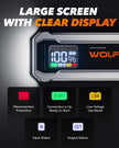 WOLFBOX MV24 4000A Jump Starter,12V Car Booster Pack with 65W Quick Charger,LED Display, 88.8Wh Portable Jump Starter Battery (10L Gas 10L Diesel Engine) with LED Light, Jumper Cables 🍁 All In One Marketplace Canada