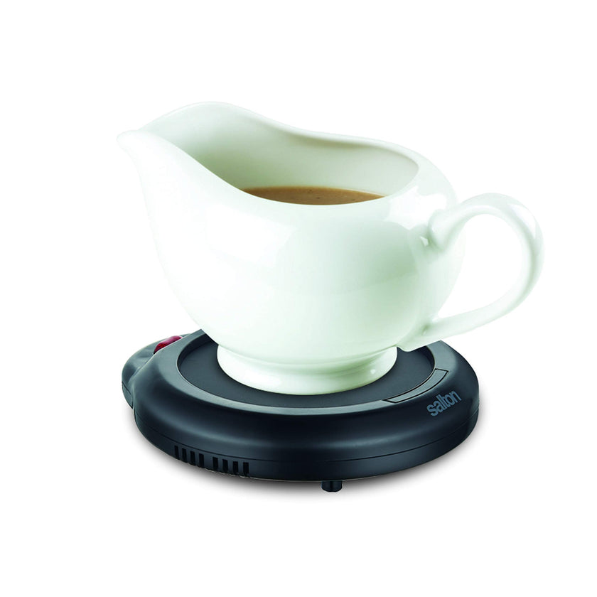 Salton Electric Mug Warmer | Keeps Beverages Hot for Hours | Versatile Coffee, Tea, Candle & Sauce Warmer | Compact Desk Accessory | Ideal for Office & Home | Black | 100% Canadian-owned & operated 🍁 All In One Marketplace Canada