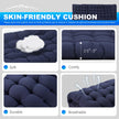 Overmont Camping Cot with Cushion - 28” Extra Wide Folding Cots for Adults Load 550 LBS with Carry Bag - Double Layer 2400D Oxford Sleeping Bed for Outdoor Travel Home Office Nap 🍁 All In One Marketplace Canada