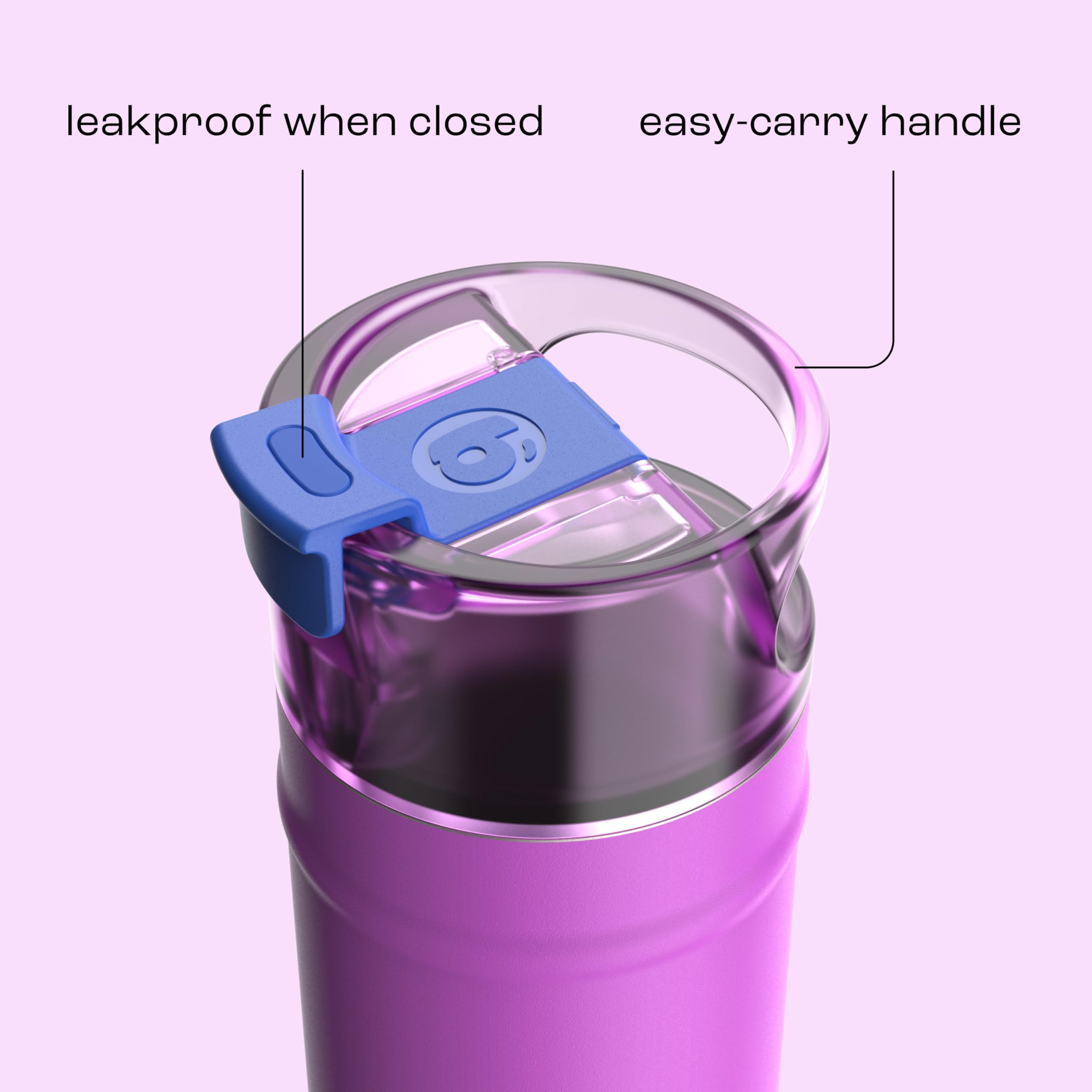 Bubba 24 oz Dualsip Water Bottle with Straw & 2-Way Lid | Leakproof Metal Tumbler | Insulated Stainless Steel | Reusable | Lightweight | Dishwasher Safe | Lead & BPA-Free | Moodbooster 🍁 All In One Marketplace Canada