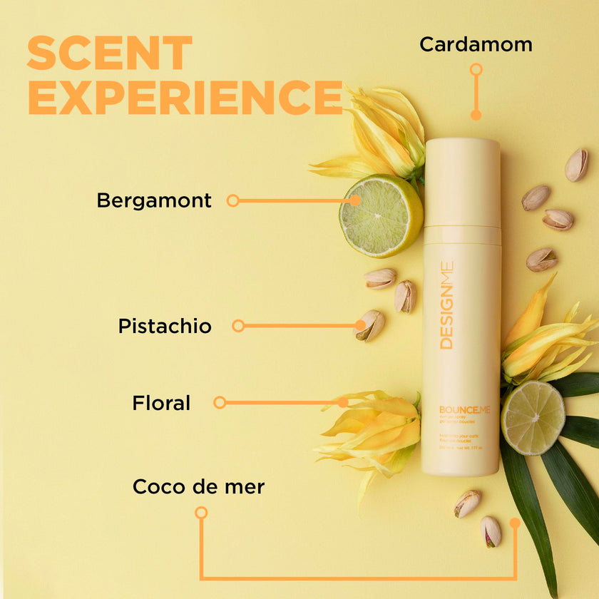 Design.Me BOUNCE.ME Curling Gel Spray | Frizz-Free Curl Defining Gel - Refresh Curls, Waves, Coils | Non-Crunchy, Non-Sticky Formula - Climate Control Styling, 7.77Oz 🍁 All In One Marketplace Canada