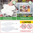 Snackle Box Container with Lid & Handle, Airtight Divided Snack Organizer, Portable Charcuterie Board for Travel, Road Trips, Picnic, Fruits, Veggies, Candy & Nuts, 2 Pack 🍁 All In One Marketplace Canada