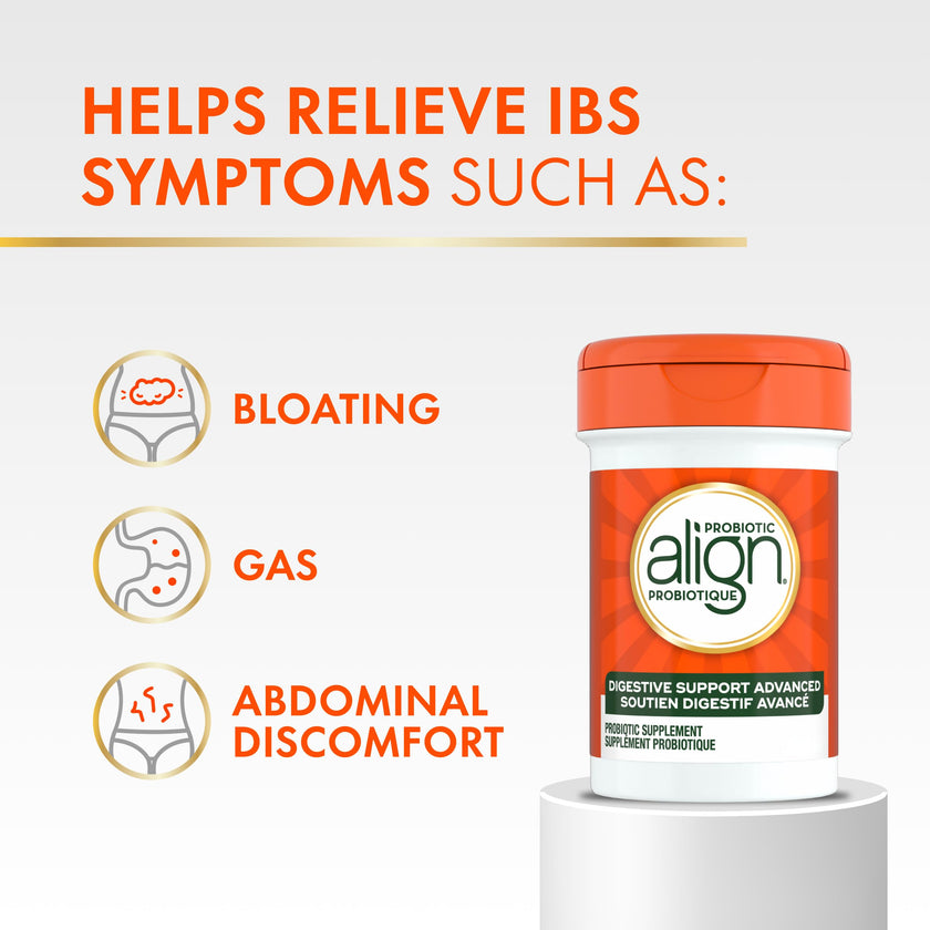 Align Advanced Probiotic Digestive Support, IBS Symptom Relief: Gas, Abdominal Discomfort, Bloating, Helps Healthy Intestinal Flora for Women & Men, 21 Capsules 🍁 All In One Marketplace Canada
