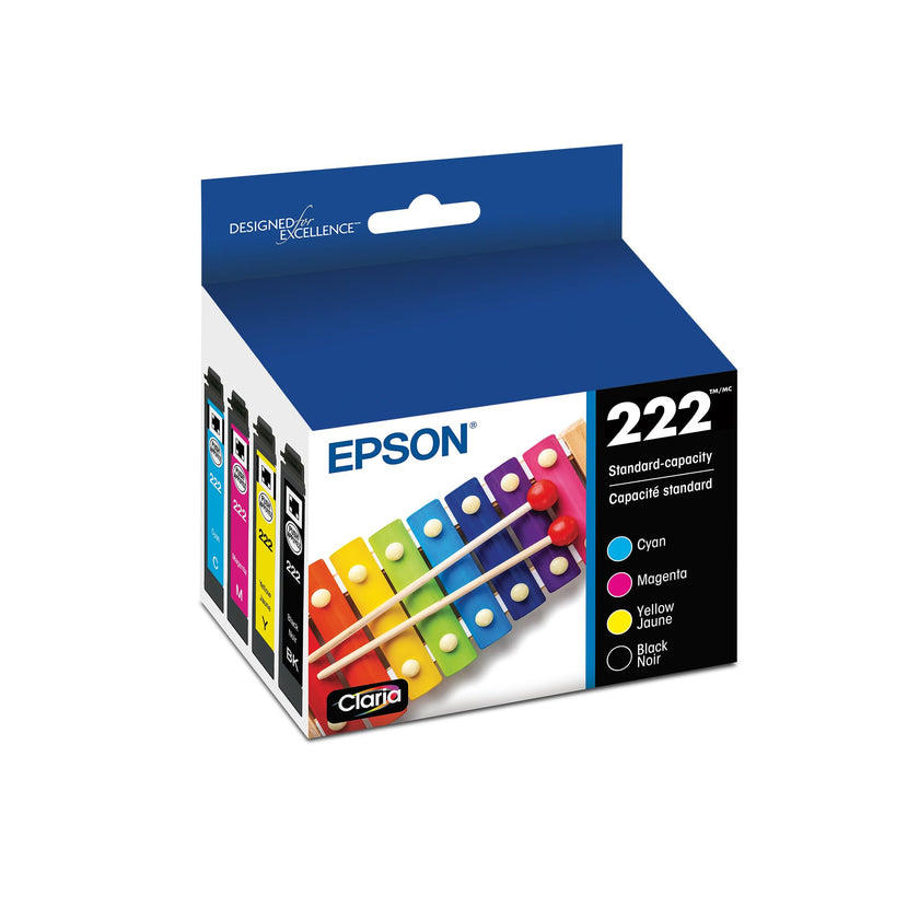 Epson 222 Genuine Ink Cartridge Black and Color Combo Pack T222120-BCS 🍁 All In One Marketplace Canada