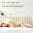 Bamboo Mattress Topper Double/Full Size - Thick Cooling Breathable Pillow Top Mattress Pad for Back Pain Relief - Deep Pocket Topper Fits 8-20 Inches (54x75 Inches, White) 🍁 All In One Marketplace Canada